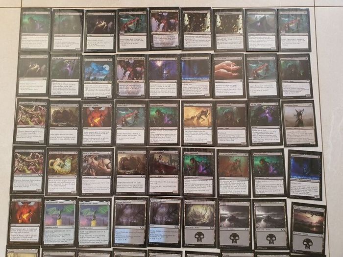 MTG Magic The Gathering Black Horror Deck approx 60 cards
