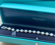 Tiffany & Co 925 Silver and Akoya Pearl Bracelet