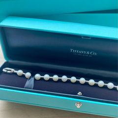Tiffany & Co 925 Silver and Akoya Pearl Bracelet