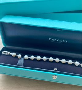 Tiffany & Co 925 Silver and Akoya Pearl Bracelet