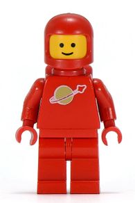 Lego Space Man Red 1980's Vintage Classic Minifigure Super Rare Mint Condtion