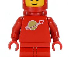 Lego Space Man Red 1980's Vintage Classic Minifigure Super Rare Mint Condtion