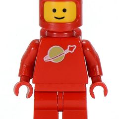 Lego Space Man Red 1980's Vintage Classic Minifigure Super Rare Mint Condtion
