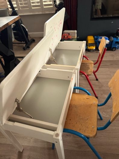 2 x Art Desks with chairs