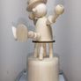 Wooden toy. Movable Puppet Figure. Clown Image 3