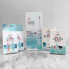 New Spotlight Oral Care Children's Sonic Toothbrush Full Bundle Set