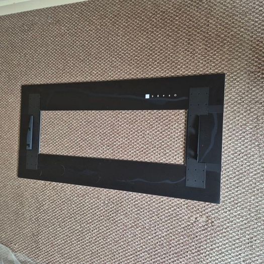 White glass frame for mini zara ezee glow electric fire 42"