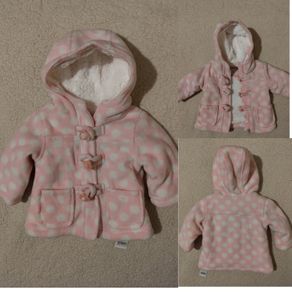 Pink Duffle Baby Coat, fleece lined, New With Tags