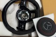 Mercedes W205 Carbon Fiber LED Steering Wheel | Alcantara | Airbag Included | C63 C43 E63 GLC