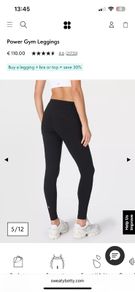 Sweaty Betty Power leggings size M, Black