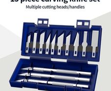 13Pcs Metal Carving Knife Pen Style Art Seal Cutting Manual Combination Paper Cuttings Non-Slip Gadget DIY Precision Repair Tool