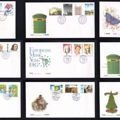 Collection 1985 Ireland Commemorative Stamps An Post First Day Cover (FDC). Collection of 8 covers