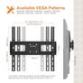 TV Wall Mount Bracket for 26-65 Inch Flat & Curved TVs Swivel Tilt Extend up to 35kg Max. VESA: 400x400mm Image 2