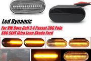 2x Led Dynamic Side Marker Turn Signal Light For Volkswagen VW Bora Golf 3 4 Passat 3BG Polo SB6 SEAT Ibiza Leon Skoda Ford