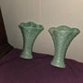 Matching pair of Burlington Ware Wall Pockets Basket Weave Design Image 3