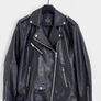 Stradivarius oversized faux leather biker jacket black - Size M Image 2