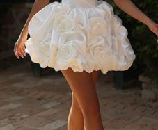 Handmade satin dress