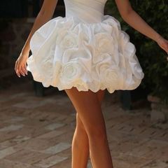 Handmade satin dress