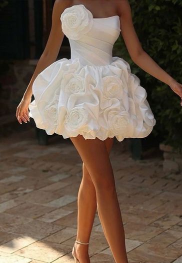 Handmade satin dress