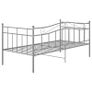 Sofa Bed Frame Grey Metal 90x200 cm Image 10