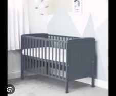 Baby Elegance Grey Baby Cot