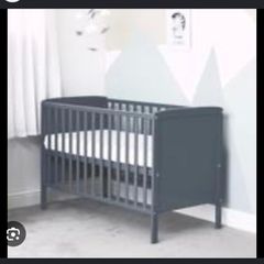 Baby Elegance Grey Baby Cot