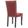 Dining Chairs 2 pcs Wine Red Faux Leather Image 6