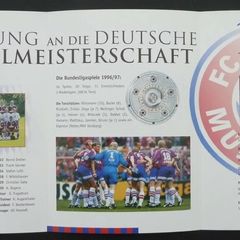 1997 Germany The German Soccer Champion FC Bayern Munchen Stamp Presentation Pack