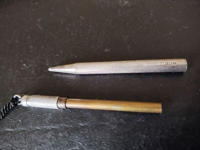 Antique 1924 Sterling Silver Pocket Pencil Casing - Peaky Blinders / 1920s Jazz Age Era