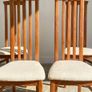 4 Mid Century Teak Dining Chairs Image 2