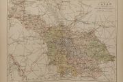 1881 Antique Colour Map of The County of Cavan
