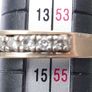 Vintage Diamond Band Ring 18Ct Gold Fine Wedding Jewelry Band Size N1/2 - 2,92g Image 10