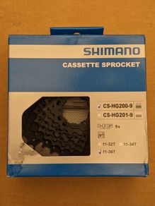 Shimano cassette 9-speed 11-36T