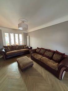 Vintage Tetrad Cleveland 3 & 4 seater sofa suite with footstool