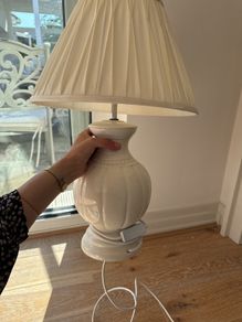 Belleek table lamp