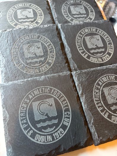 st pats Dublin slate coasters