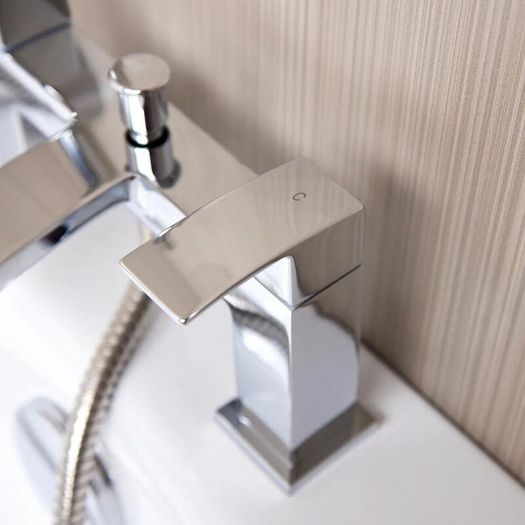 Waterfall Bath Shower Mixer Tap & Shower Kit | Chrome
