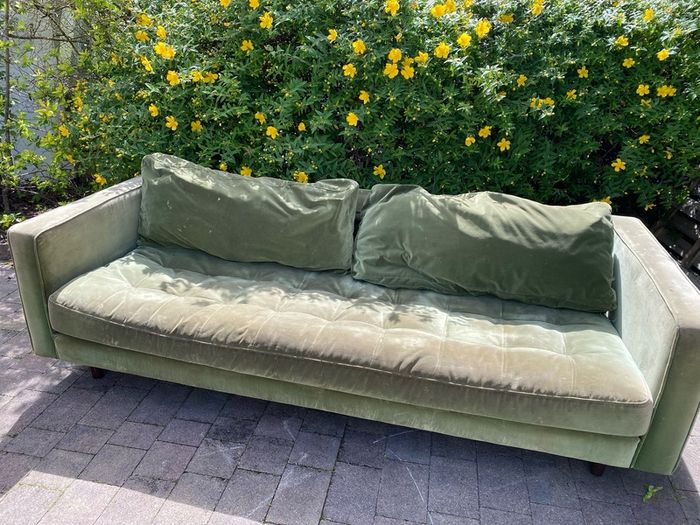 Green sofa