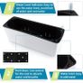 2-Pack Self Watering Planter, Rectangle Flower Pot with Water Level Indicator, Window Gardening Box for Indoor Plant, Succulent, Herb, Vegetable Image 4