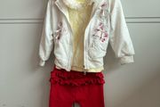 6 sets girls top and trousers sets