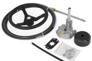 Steering System 13\' Outboard Rotary Steering System 13 Feet Boat Steering Cable with 13\" Wheel Durable Marine Steering System