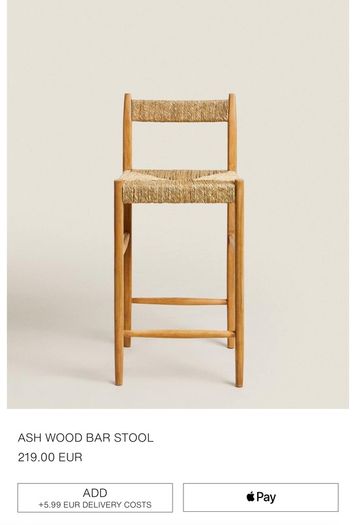 Zara Home bar stools x 2