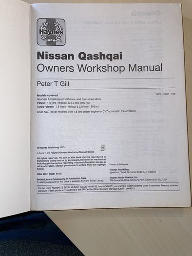 Qashqai workshop manual
