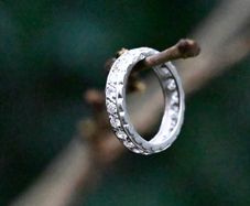 Vintage Diamond Eternity / Wedding Band Ring - Platinum