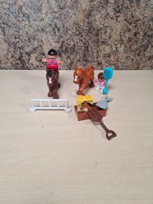 Lego Duplo Equestrian Horses Figures Rider Showjumping