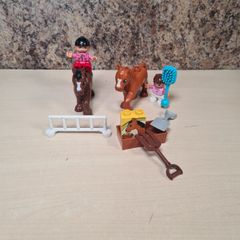 Lego Duplo Equestrian Horses Figures Rider Showjumping