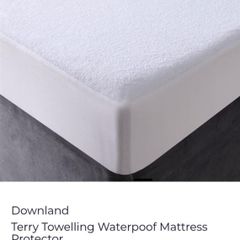 Brand New Downland Terry Towelling Waterproof Mattress Protector - RRP - 18.00 - Sterling - 24.00 - Euro