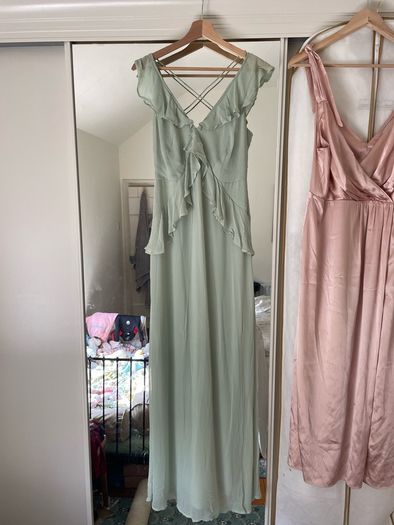 Sage Green Bridesmaids Asos dress