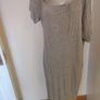 BNWT Missguided plus popper off shoulder grey maxi dress size UK26 EU54 Postage included Image 2