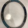 Metallic coloured necklace in tiny beaded pattern Image 2